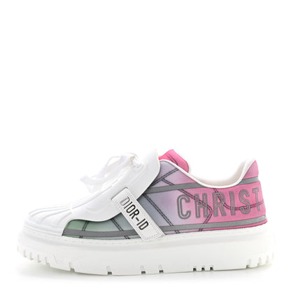 Christian Dior Nylon Shaded Dior-ID Platform Sneakers 39 Multicolor Framboise 1 of 8