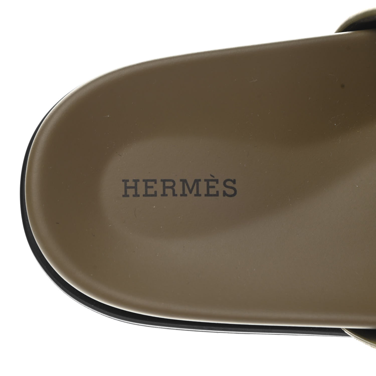 Hermes Suede Goatskin Mens Chypre Sandals 46 Vert Army 6 of 8