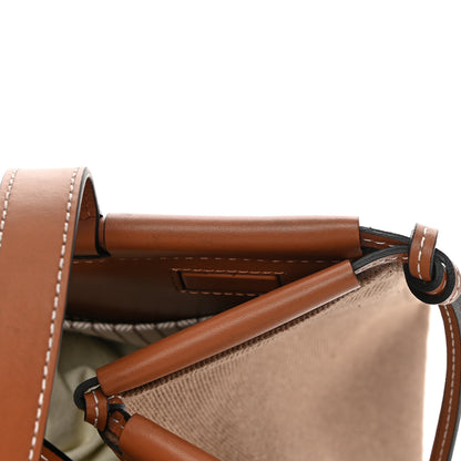 Loewe Canvas Calfskin Cushion Tote Taupe 14 of 15