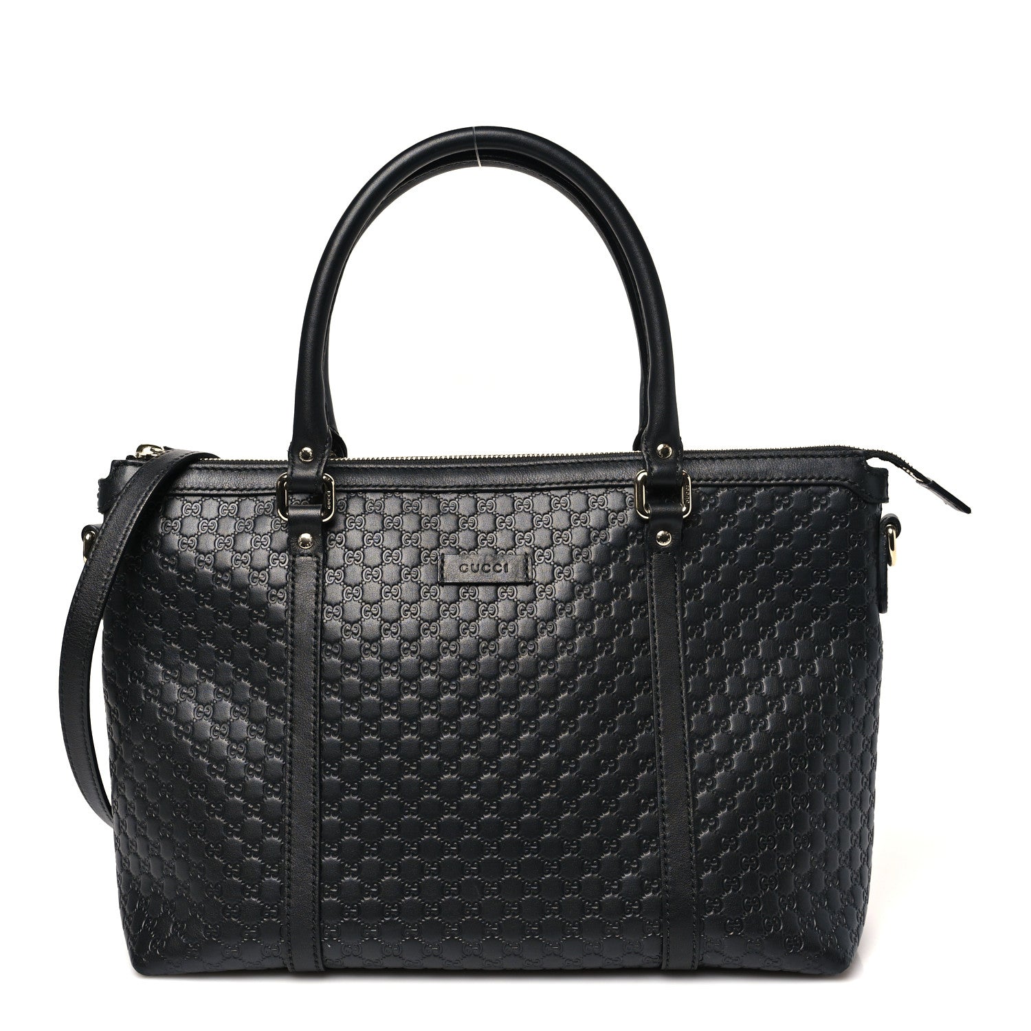 Gucci Soft Microguccissima Small Zippered Satchel Black 1 of 10