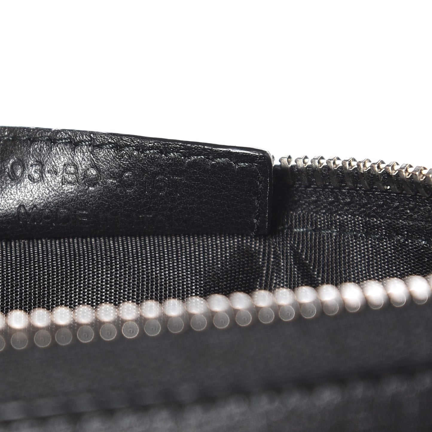 HOMME Cork Calfskin Bee Pouch Black