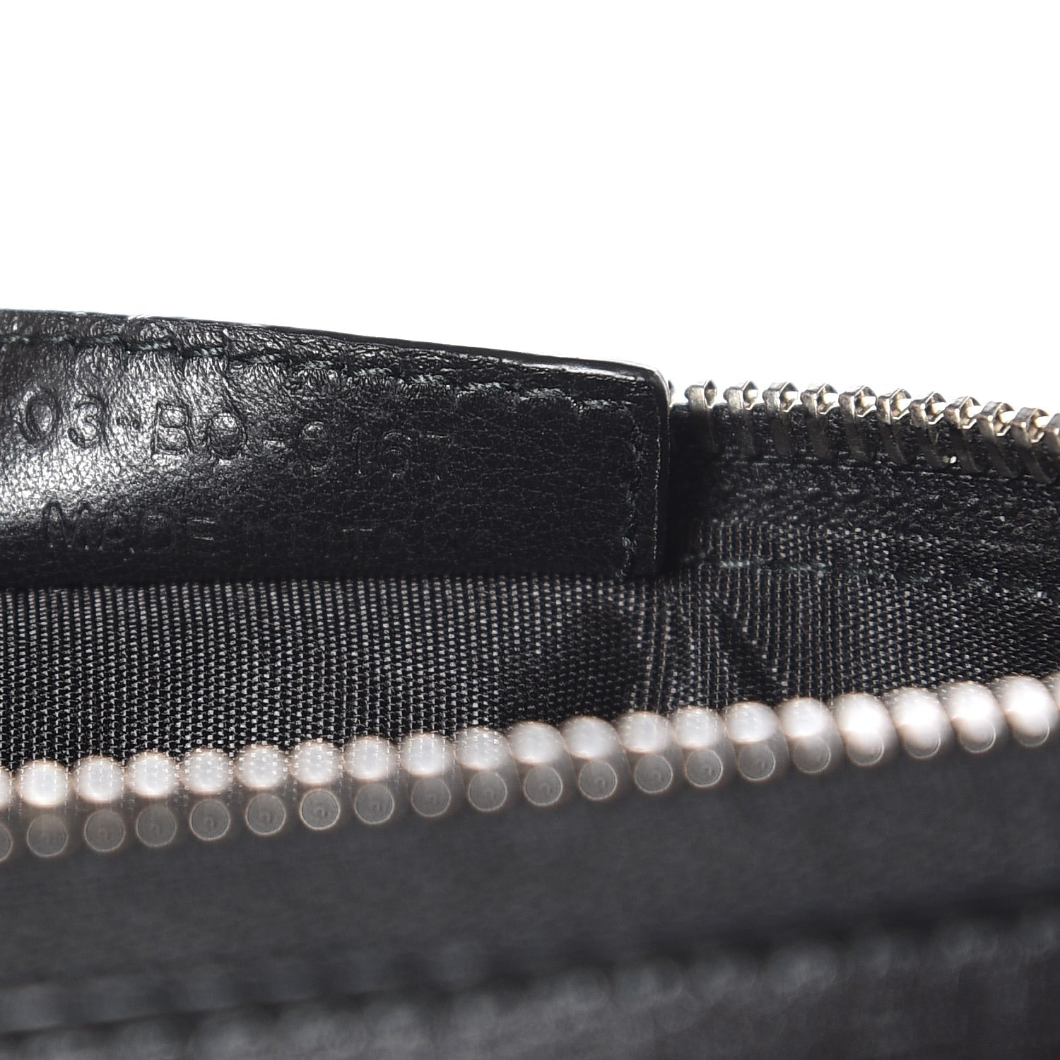 Christian Dior HOMME Cork Calfskin Bee Pouch Black 6 of 7