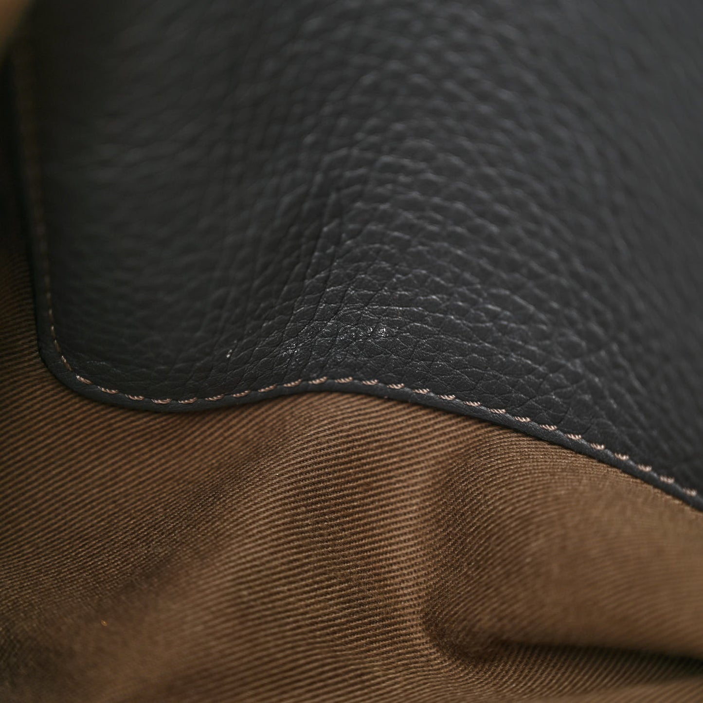 Grained Calfskin Medium Marcie Saddle Bag Ash