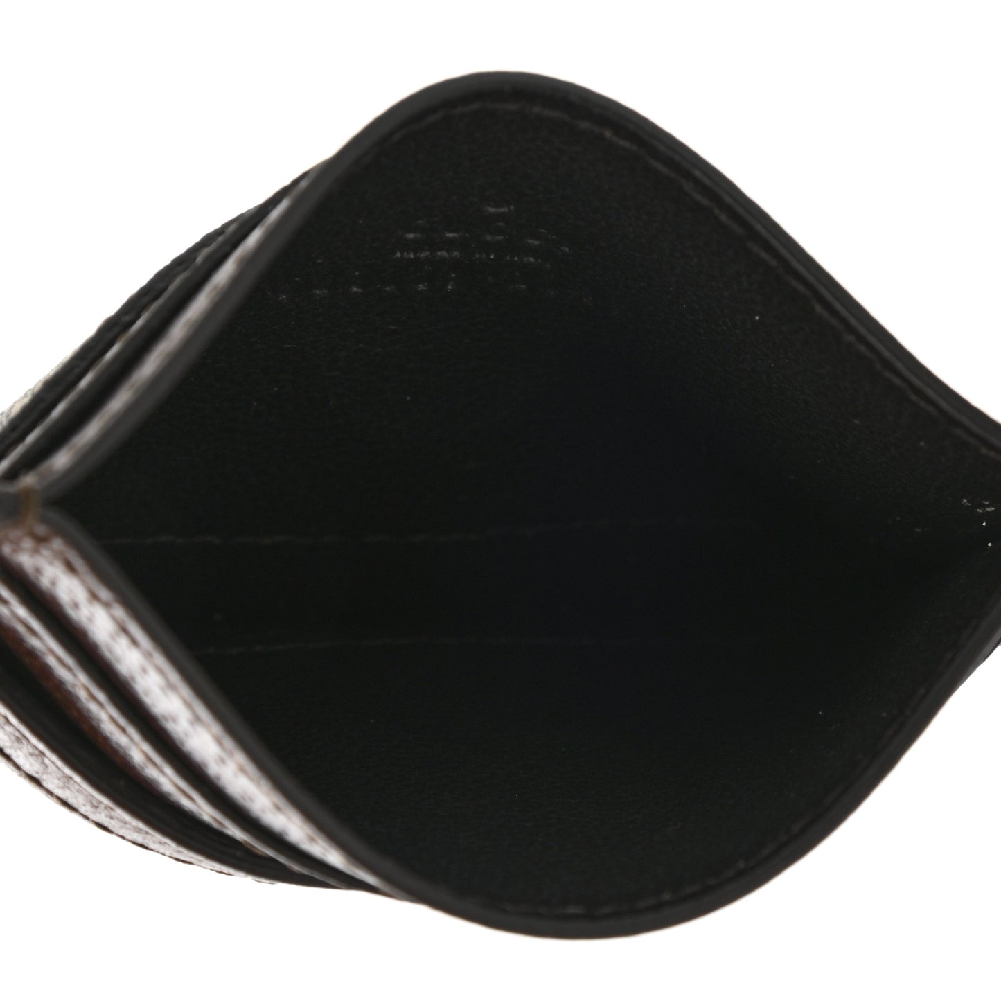 GG Supreme Monogram Ophidia Card Holder Brown