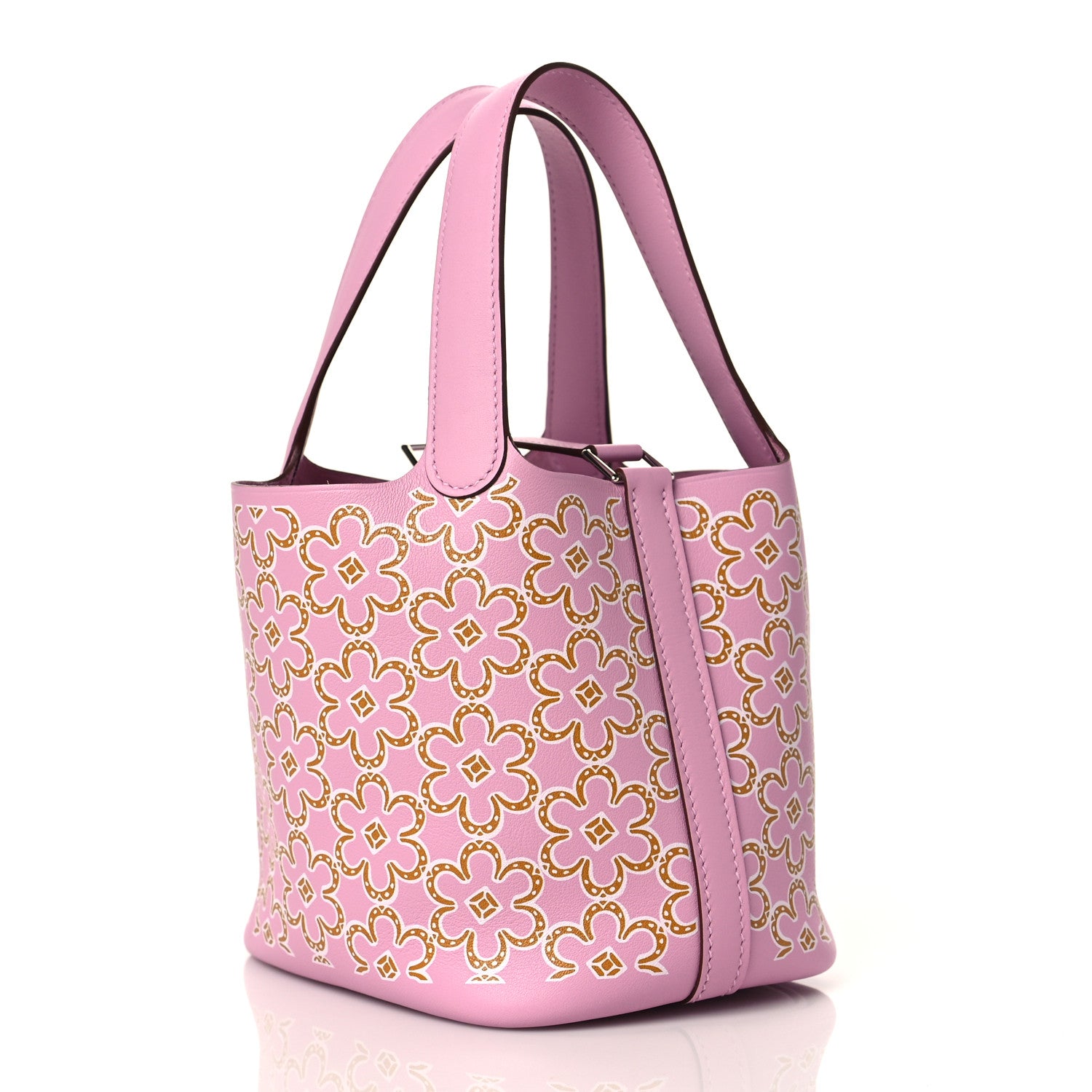 Hermes Swift Micro Lucky Daisy Picotin Lock Mauve Sylvestre 2 of 10