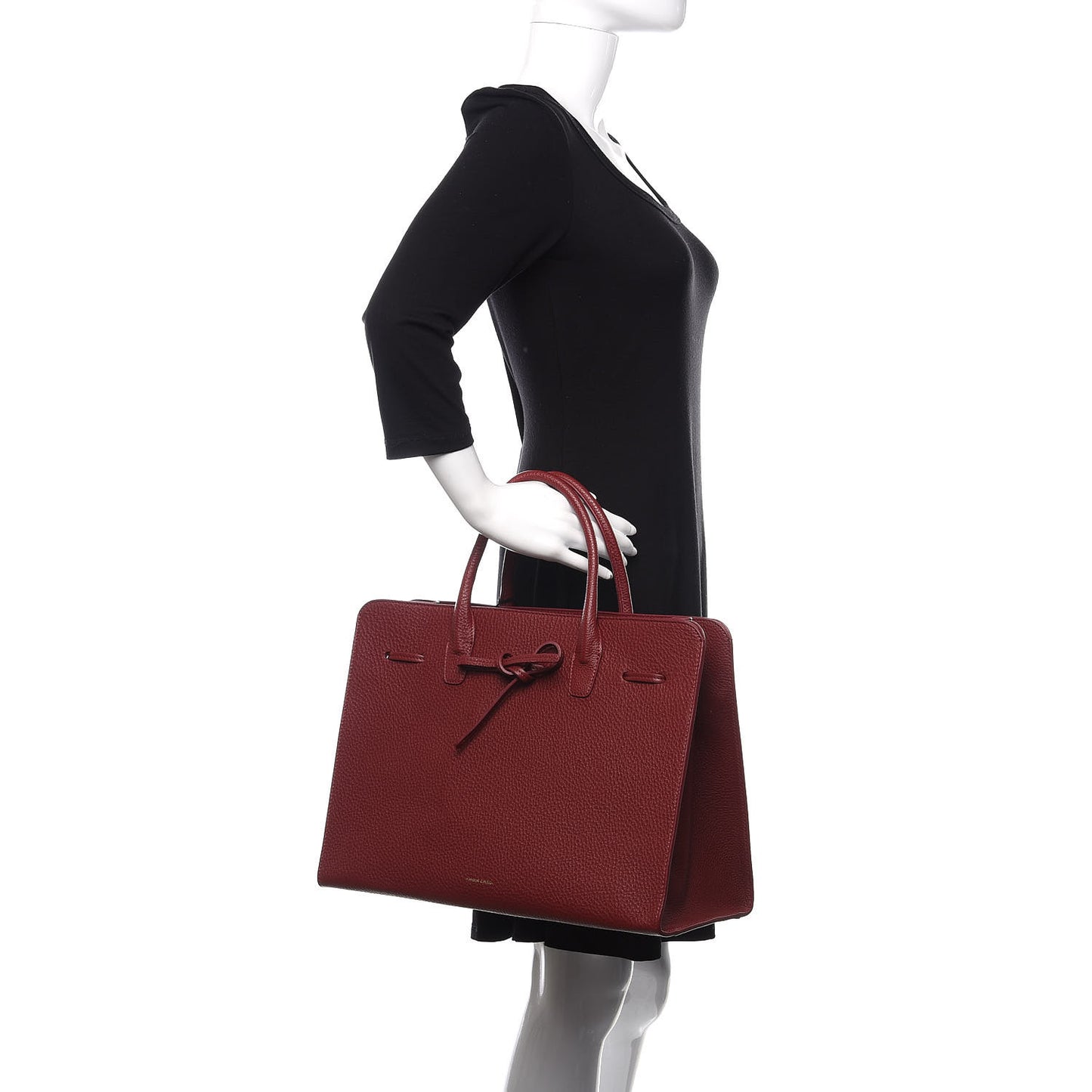 Tumbled Calfskin Large Sun Bag Rococo