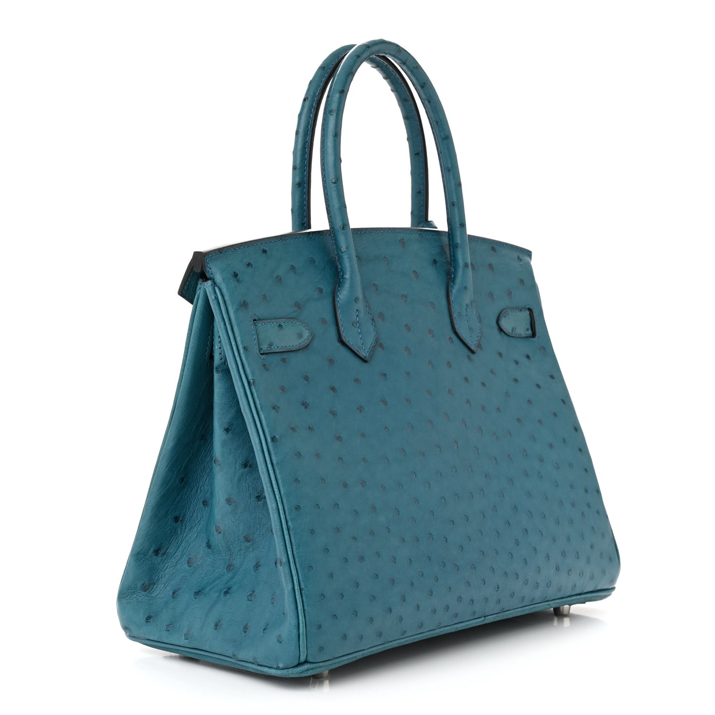 Ostrich Birkin 30 Cobalt
