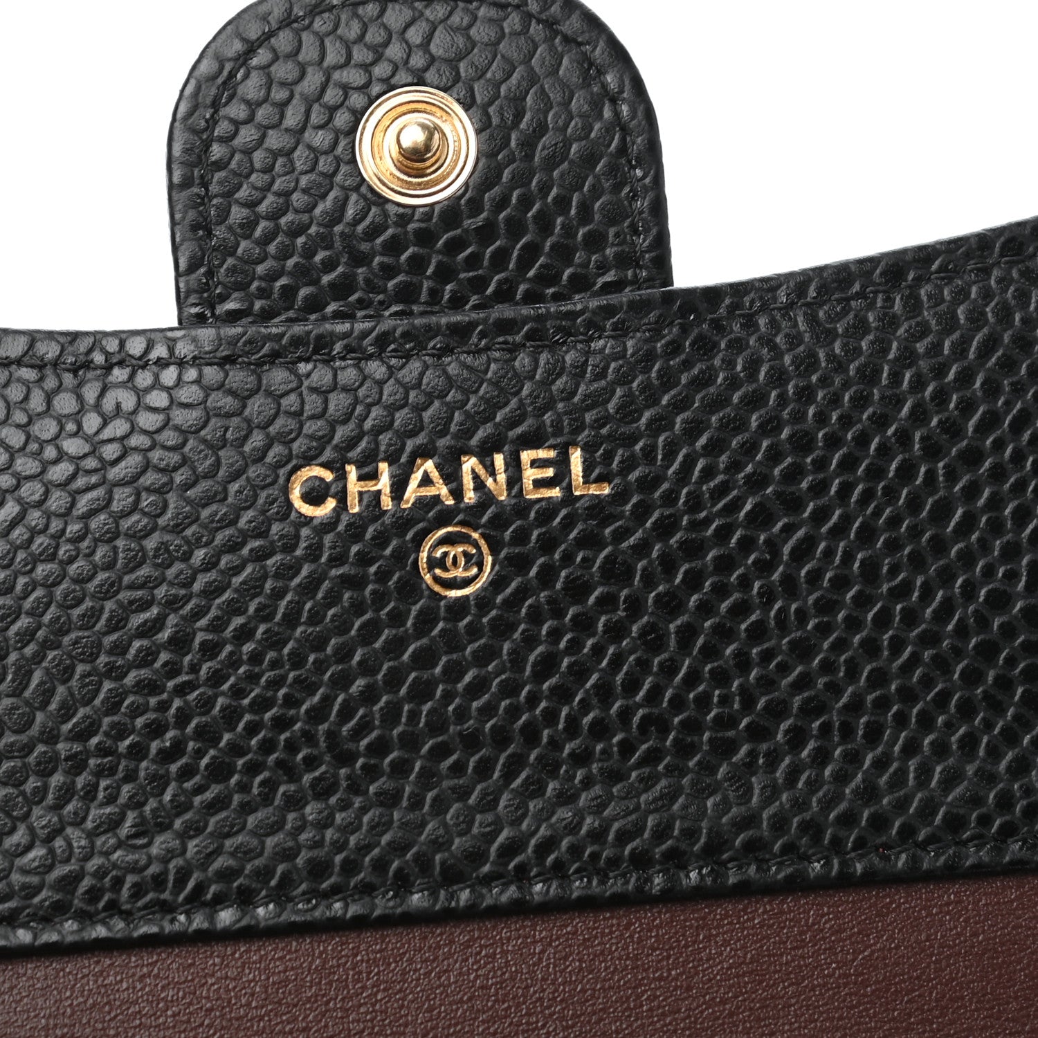 Chanel Caviar Quilted Compact Flap Wallet Black 6 of 7