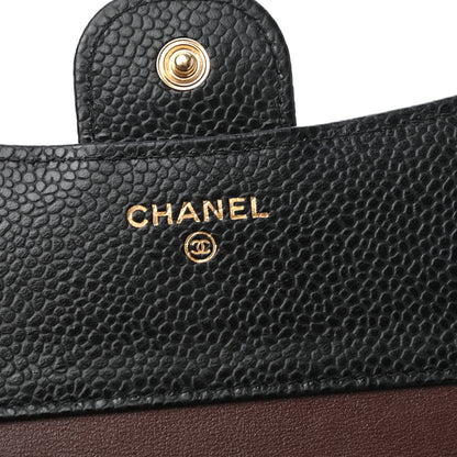 Chanel Caviar Quilted Compact Flap Wallet Black 6 of 7