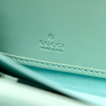 Gucci Calfskin Matelasse Diagonal GG Marmont Zip Around Wallet Multicolor Pastel 6 of 9