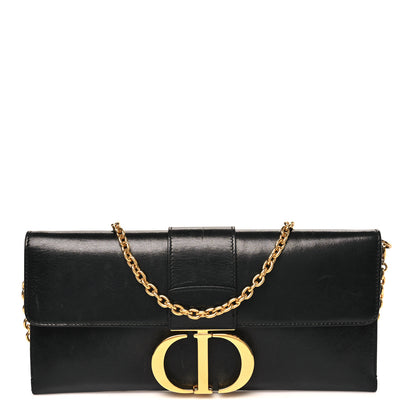 Christian Dior Calfskin 30 Montaigne Chain Pouch Black 1 of 10