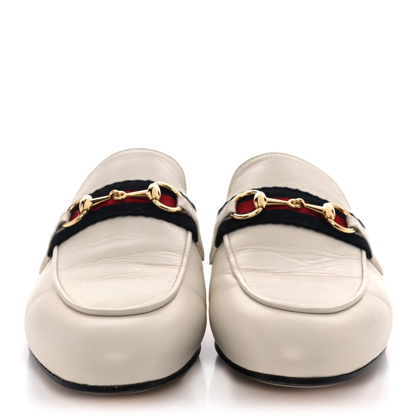 Malaga Kid Web Womens Horsebit Slippers 37 Mystic White
