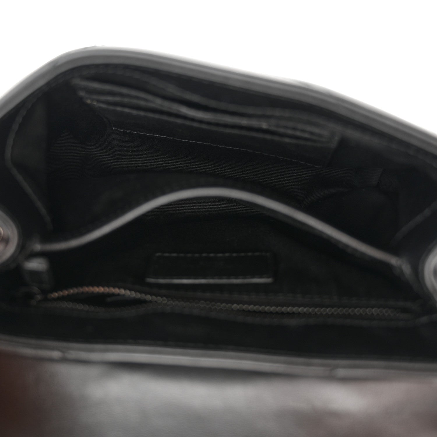Saint Laurent Calfskin Y Quilted Monogram Monochrome Toy Loulou Crossbody Bag Black 5 of 11