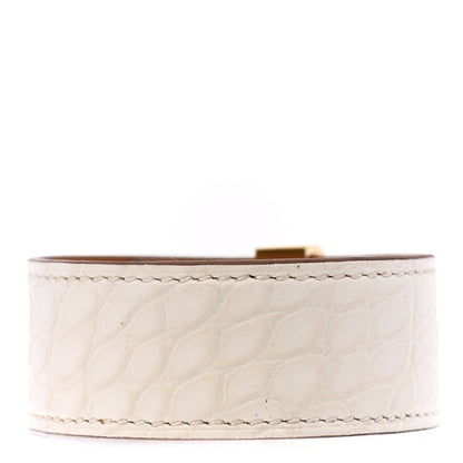 Hermes Matte Alligator Collier de Chien CDC 24 Bracelet T1 Nata 3 of 6