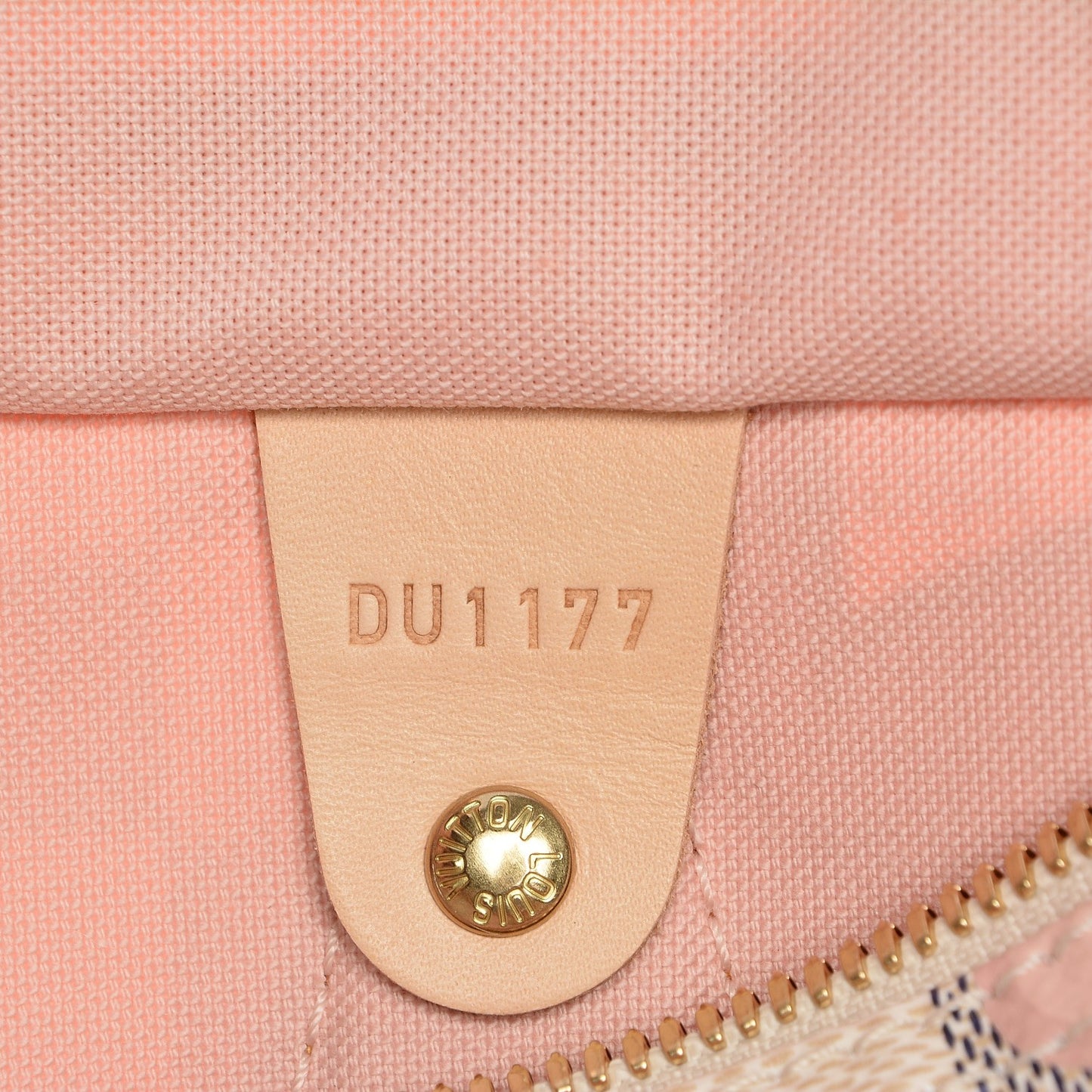 Damier Azur Tahitienne Speedy Bandouliere 30 Rose Ballerine