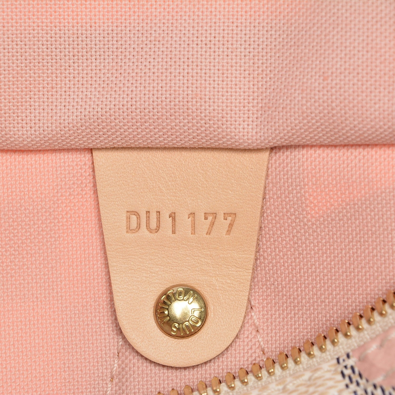Louis Vuitton Damier Azur Tahitienne Speedy Bandouliere 30 Rose Ballerine 8 of 9