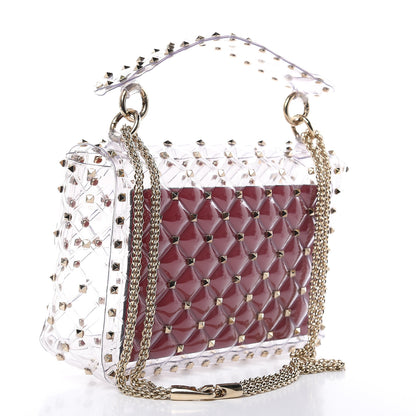 Valentino Garavani PVC Medium Rockstud Spike Shoulder Bag 3 of 8
