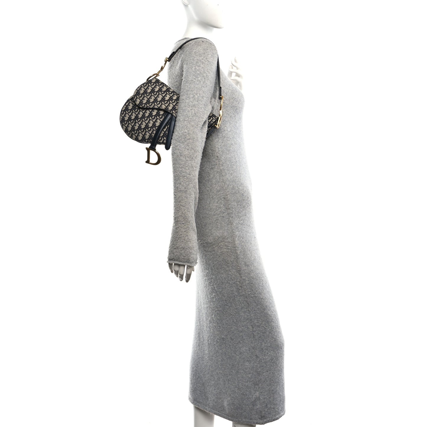 Oblique Saddle Bag Blue