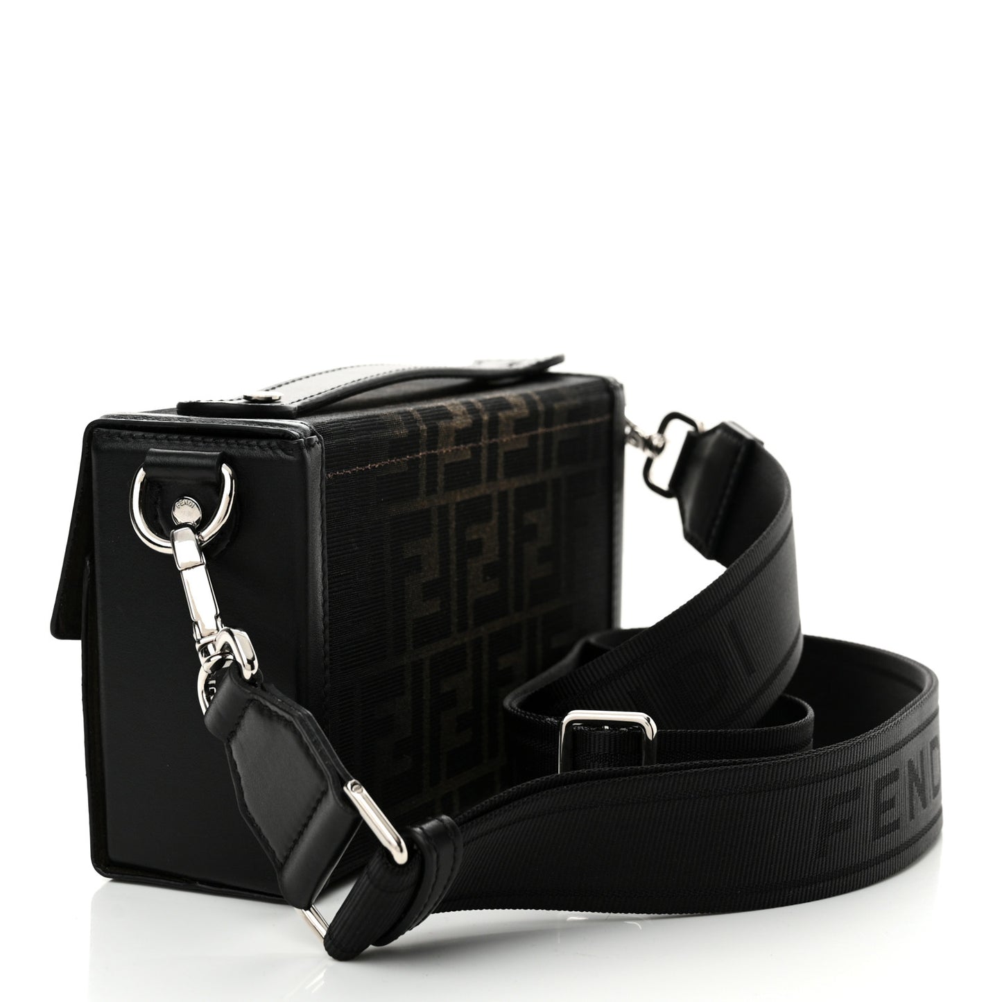 FF Eclissi Jacquard Vitello King Baguette Soft Trunk Tobacco Moro Black