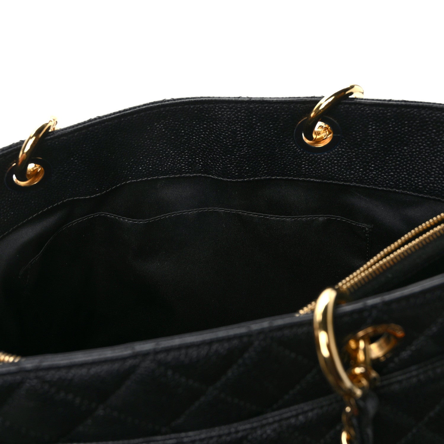 Chanel Caviar Quilted Grand Shopping Tote GST Black 12 of 15