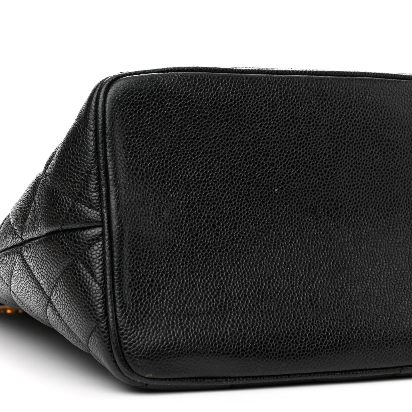 Caviar Quilted Medallion Tote Black
