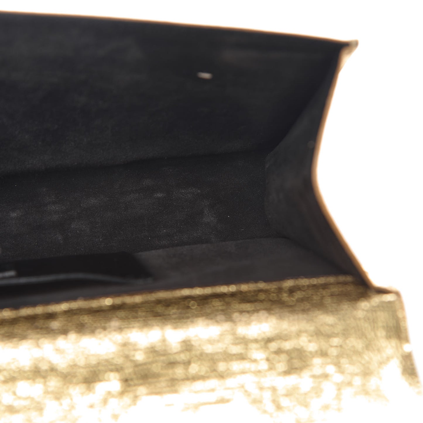 Metallic Calfskin Monogram Cassandre Clutch Gold