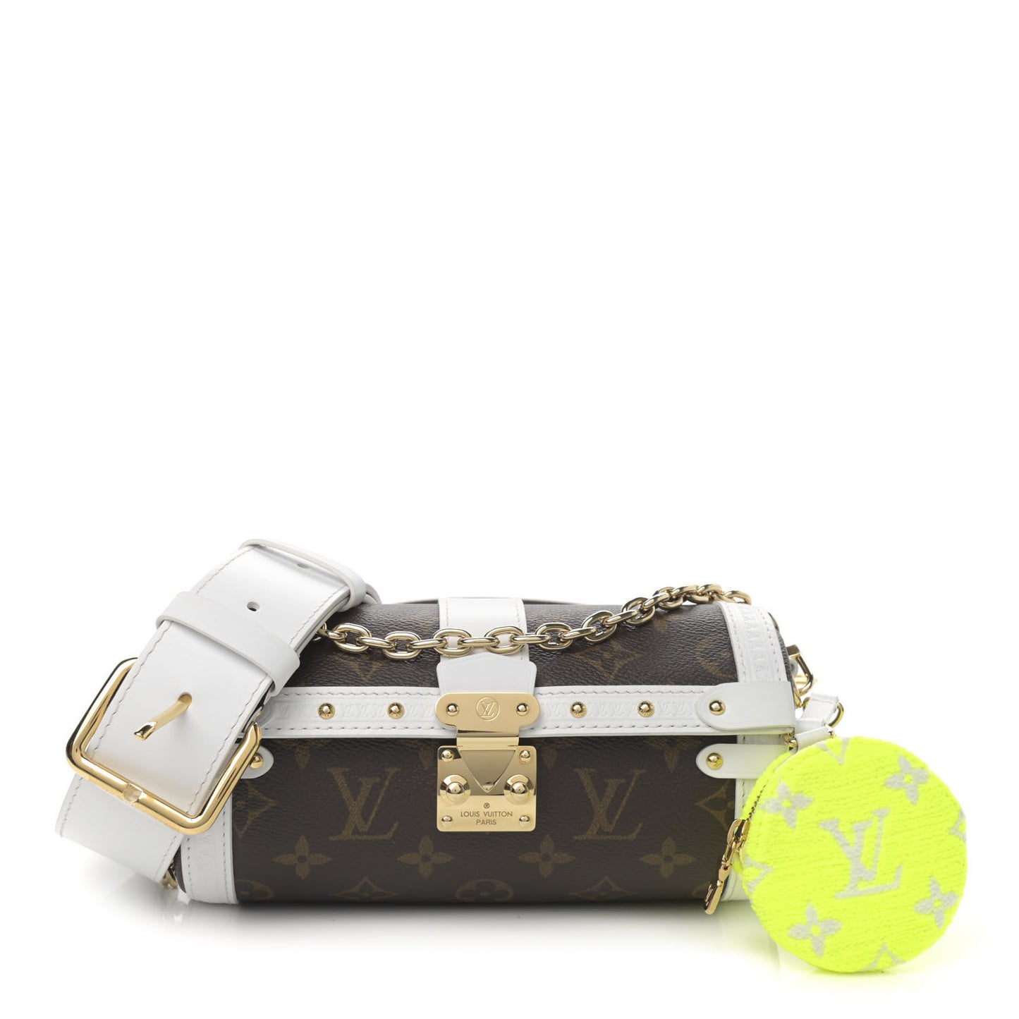 Monogram LV Match Papillon Trunk White