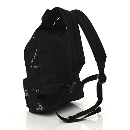 Balenciaga Canvas Crystal Embellished Eiffel Tower Explorer Backpack Black 3 of 9