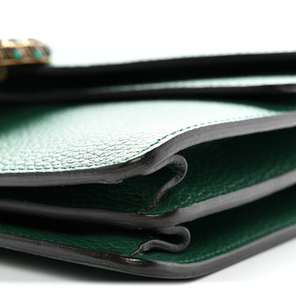 Gucci Pebbled Calfskin Small Dionysus Shoulder Bag Emerald 10 of 12