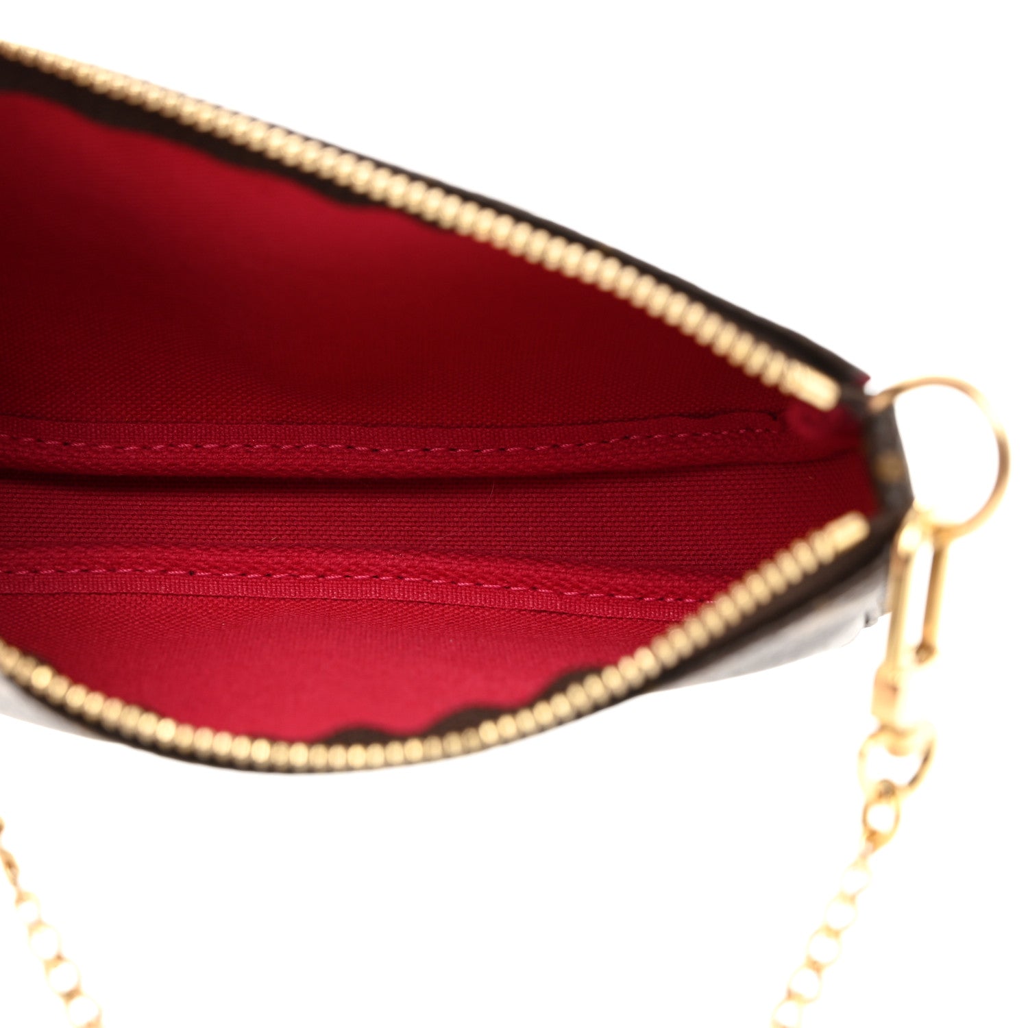 Louis Vuitton Monogram 2019 Christmas Animation Mini Courchevel Pochette Accessories Fuchsia 5 of 8