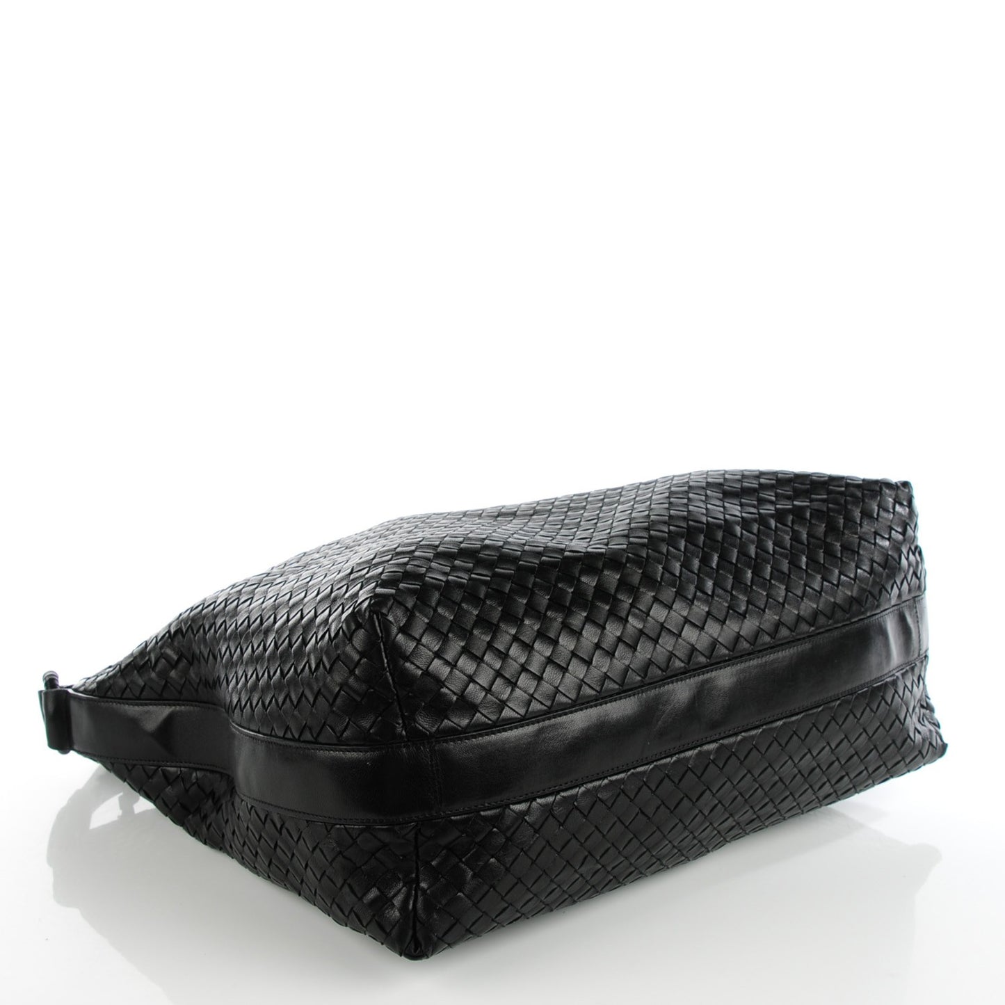 Vintage Nappa Intrecciato Shoulder Bag Nero Black