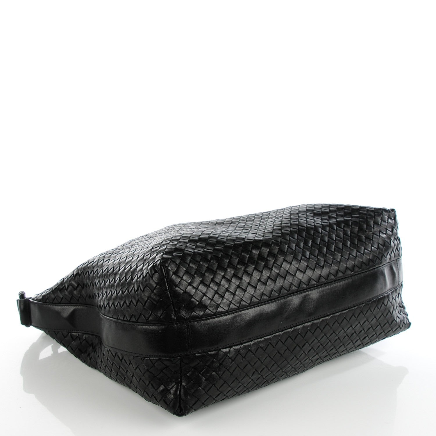 Bottega Veneta Vintage Nappa Intrecciato Shoulder Bag Nero Black 4 of 10