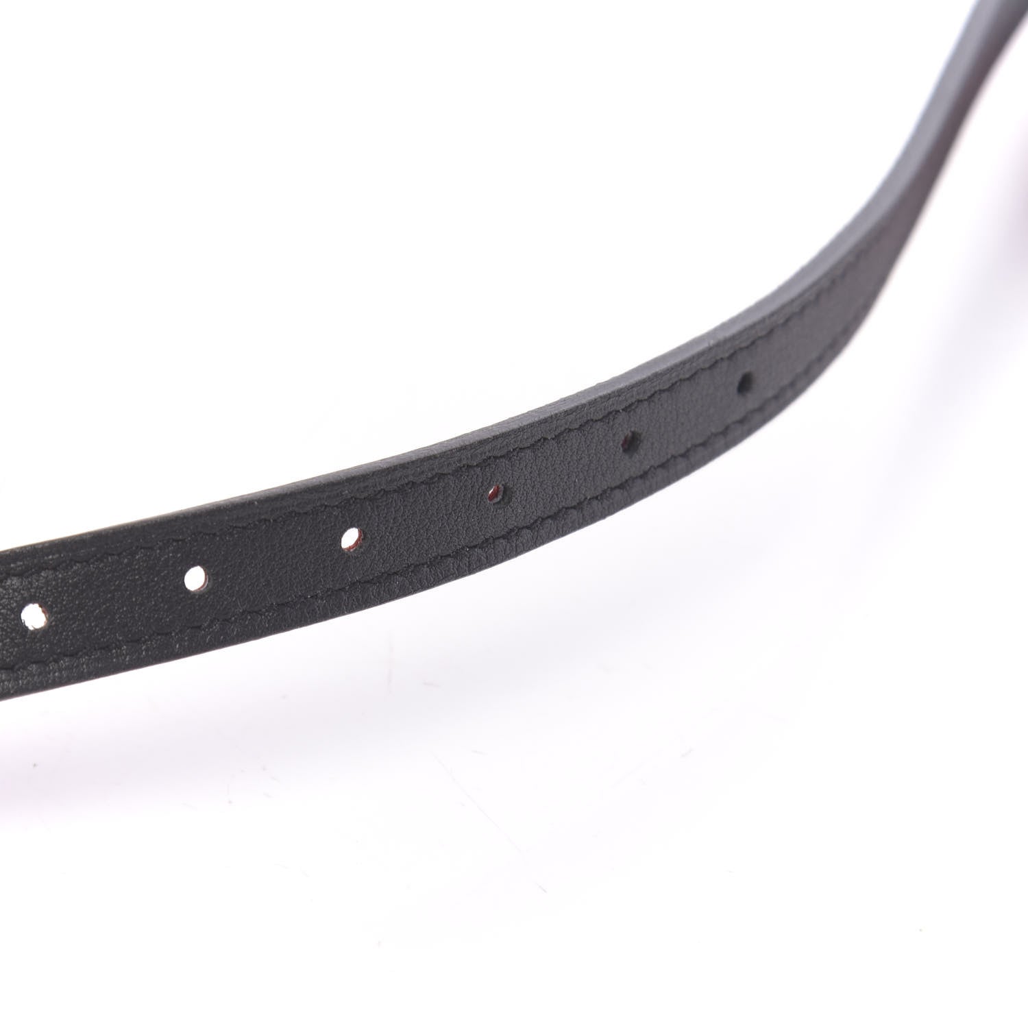 Hermes Epsom Swift 13mm Gamma Belt 75 Rouge Casaque Black 5 of 6