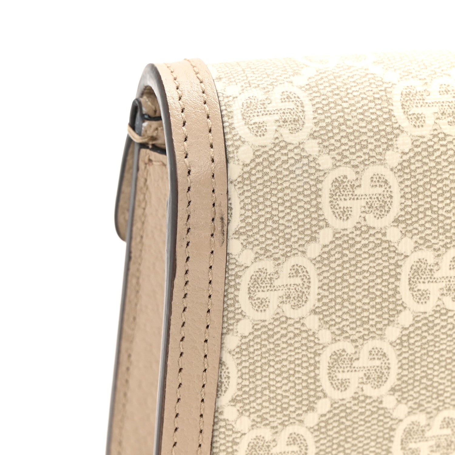 Gucci GG Supreme Monogram Textured Dollar Calfskin Super Mini Dionysus Shoulder Bag Beige Mystic White Oatmeal 12 of 13