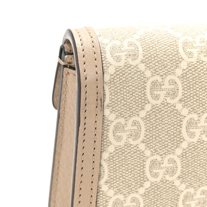Gucci GG Supreme Monogram Textured Dollar Calfskin Super Mini Dionysus Shoulder Bag Beige Mystic White Oatmeal 12 of 13