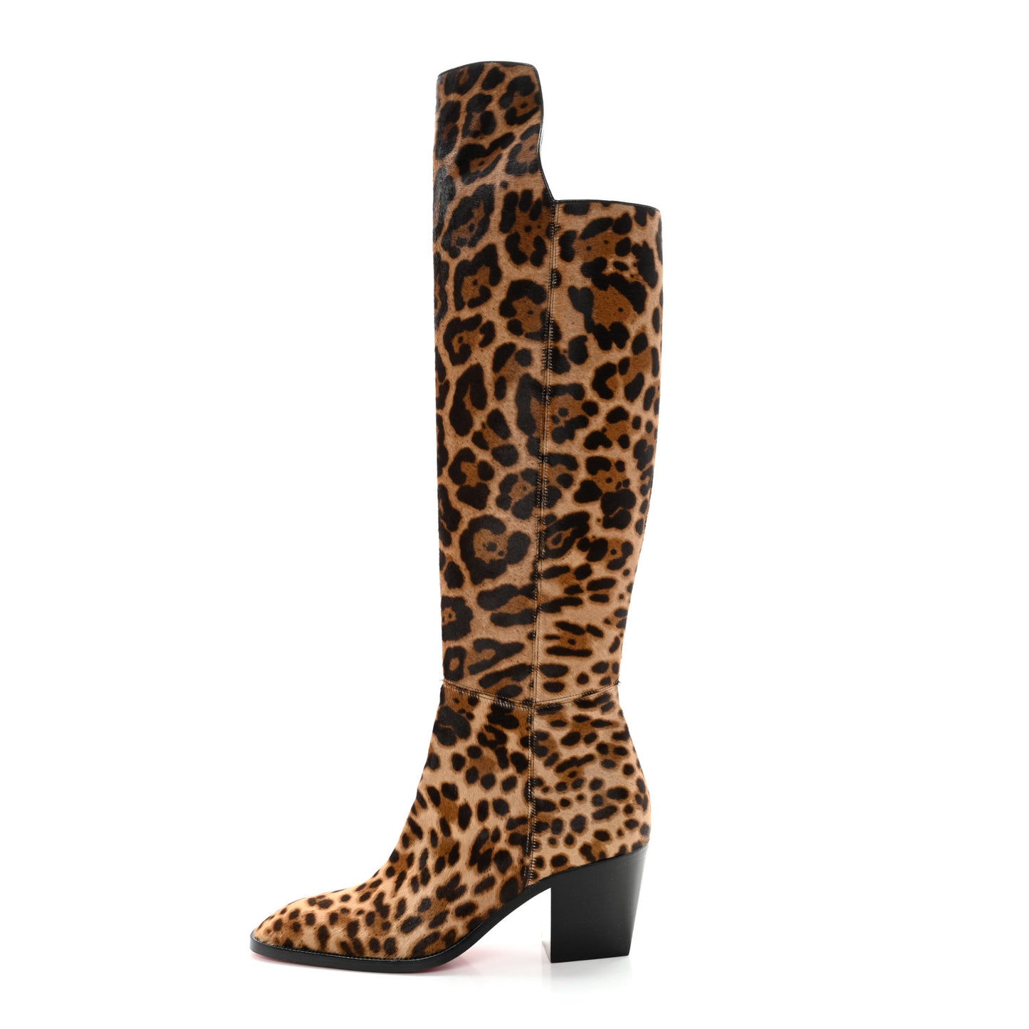 Pony Hair Morgan 70 Over The Knee Boots 36 Leopard