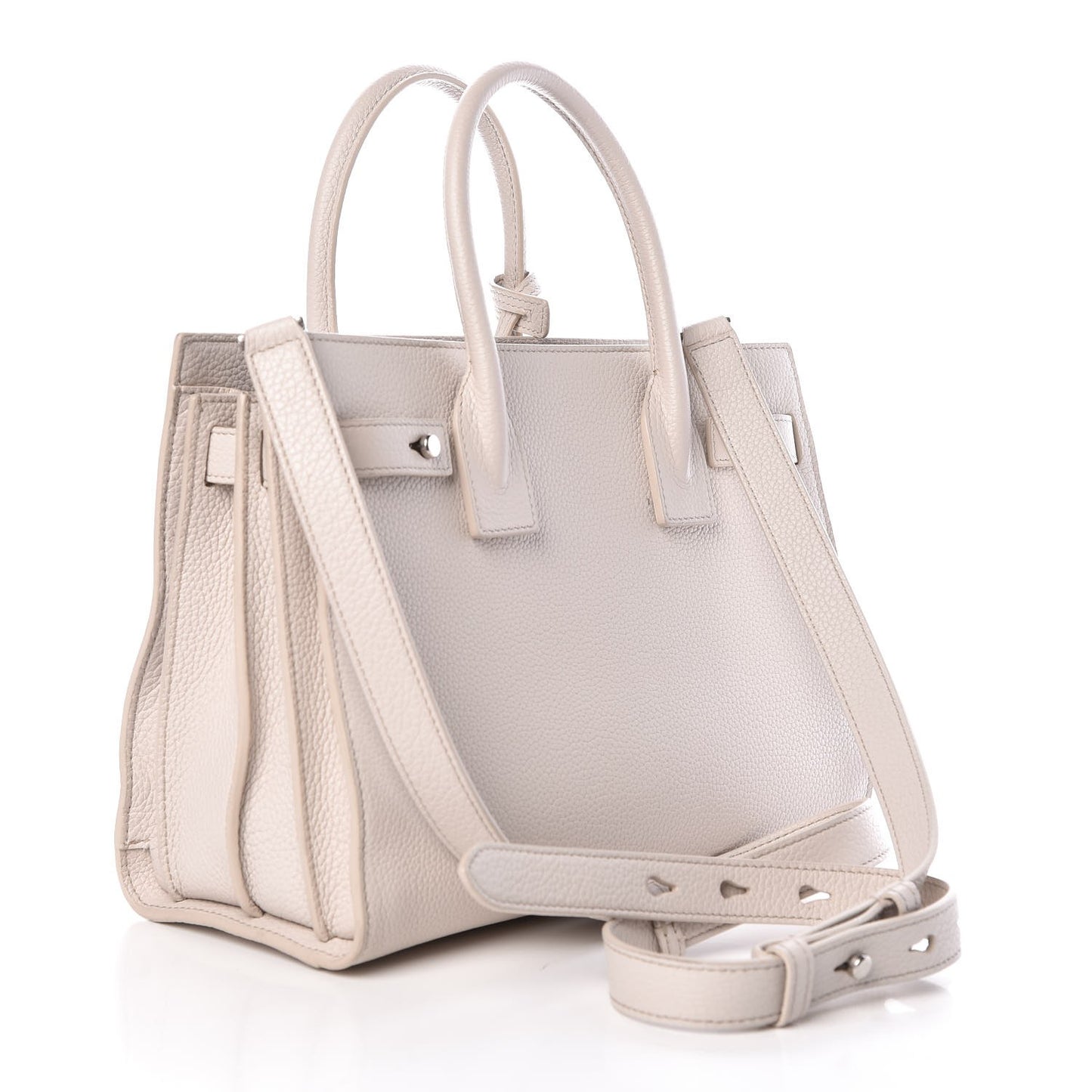 Grained Calfskin Baby Sac De Jour Souple Ivory