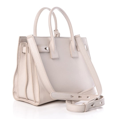 Saint Laurent Grained Calfskin Baby Sac De Jour Souple Ivory 3 of 9