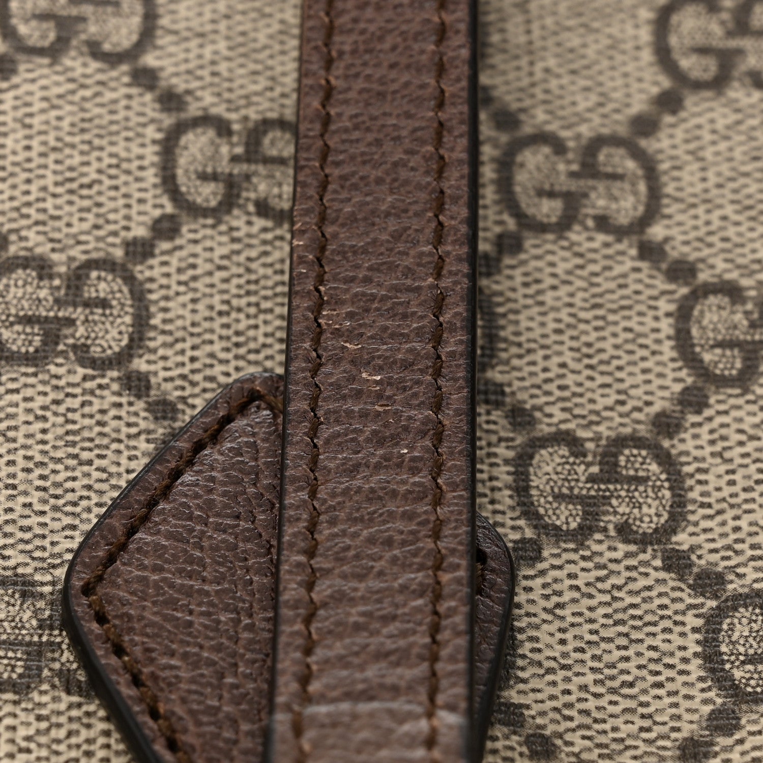 Gucci GG Supreme Monogram Medium Ophidia Shopping Tote Brown 10 of 11