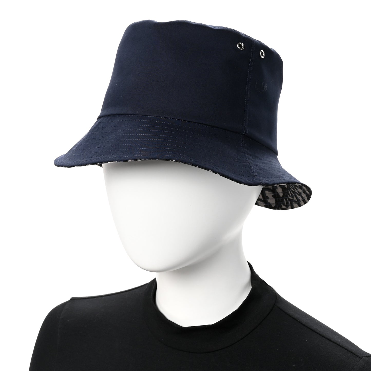 Oblique Reversible Teddy-D Brim Bucket Hat 58 Blue