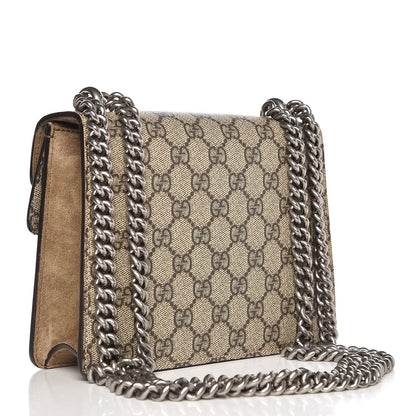 Gucci GG Supreme Monogram Mini Dionysus Shoulder Bag Taupe 4 of 10