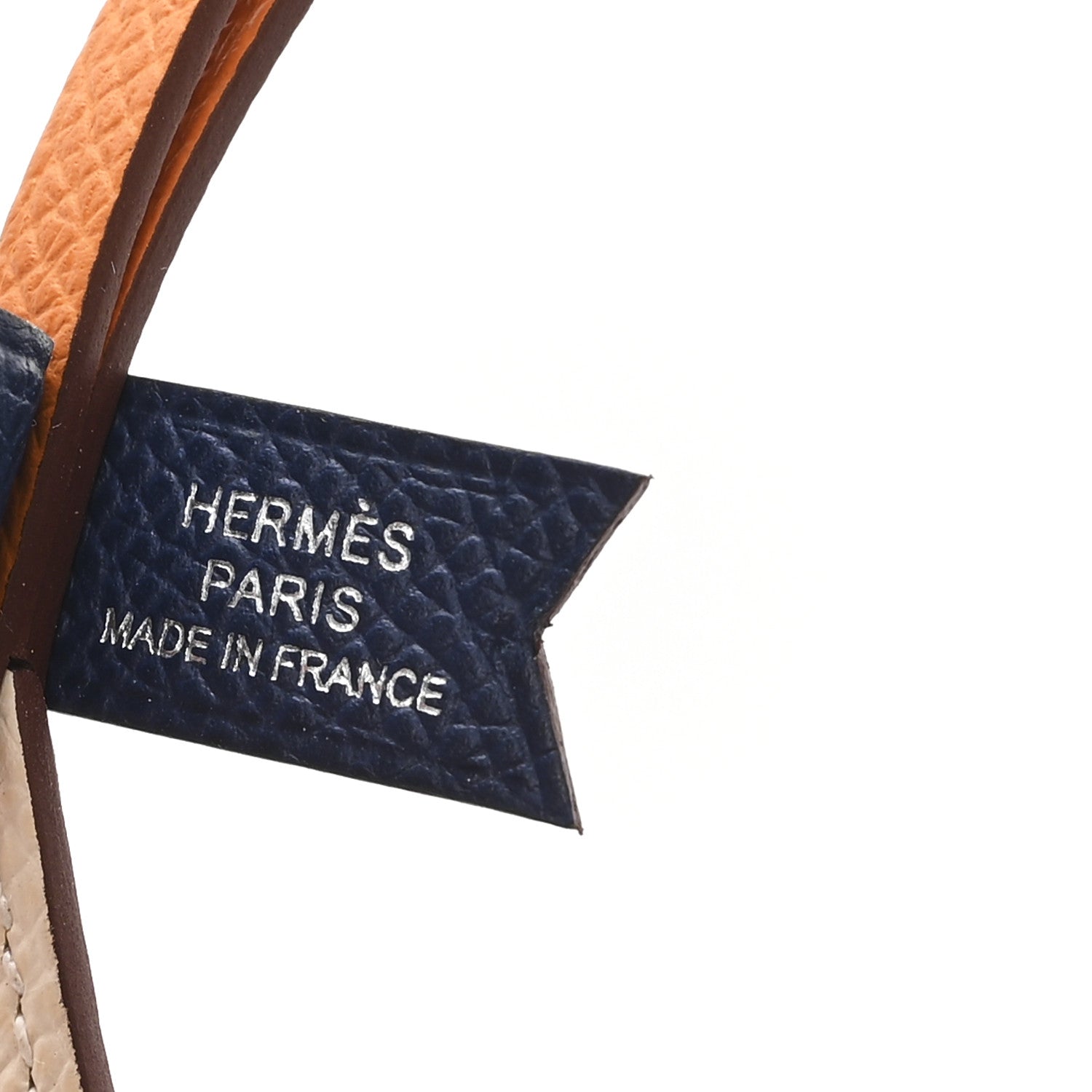 Hermes Epsom Sail Boat Bag Charm Nata Lime Orange 3 of 4
