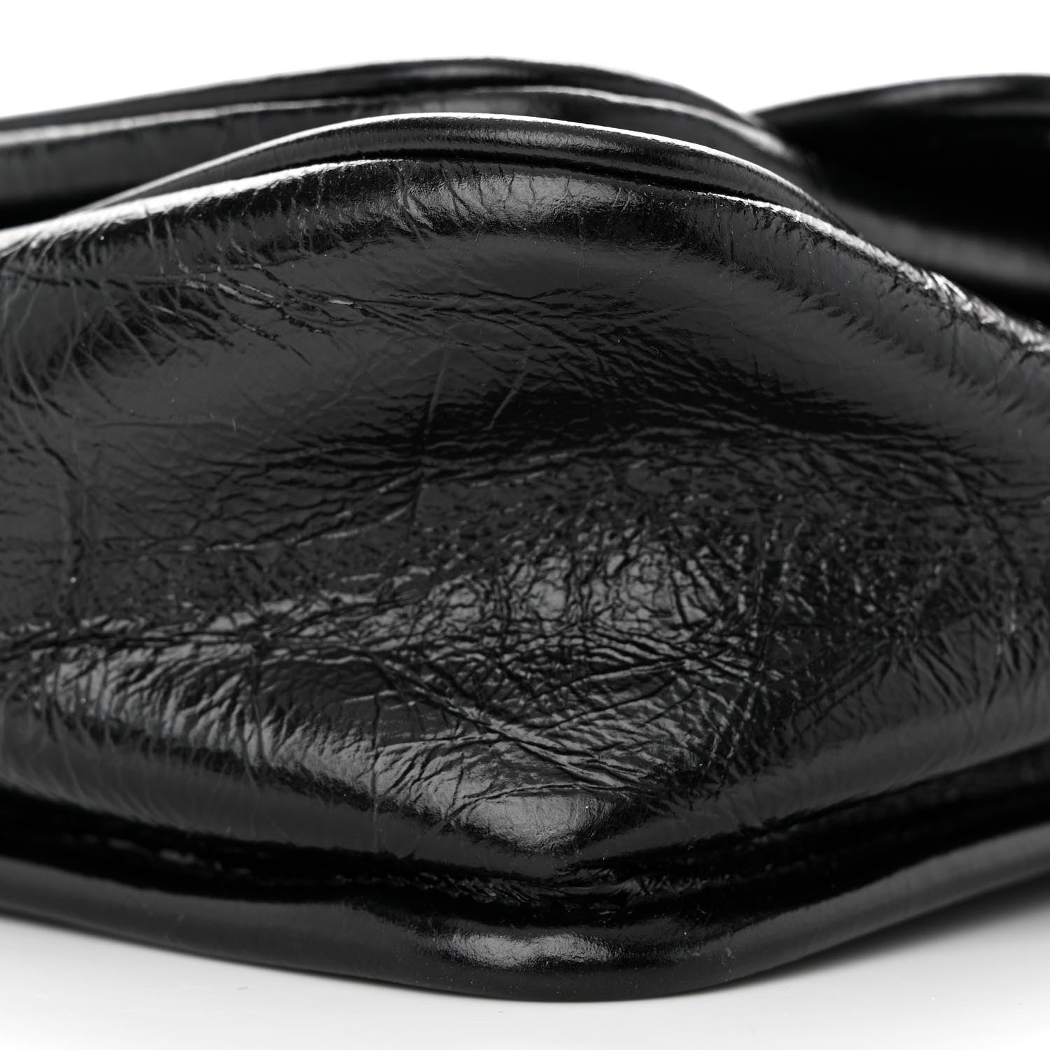 Saint Laurent Crinkled Calfskin Matelasse Monogram Baby Niki Chain Satchel Black 10 of 11