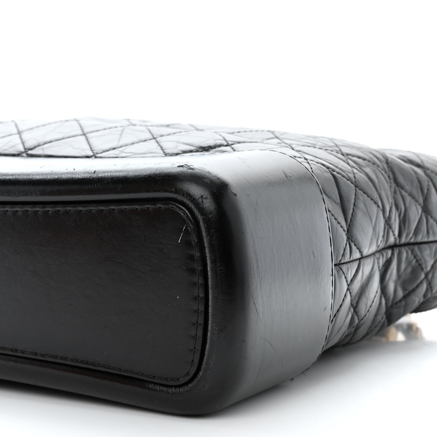 Chanel Aged Calfskin Quilted Large Gabrielle Hobo Black 10 of 12