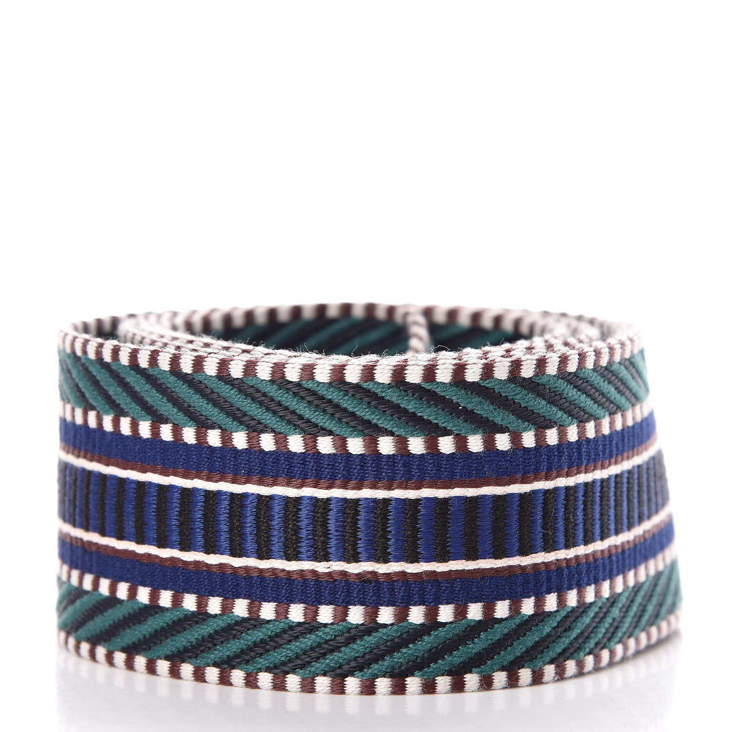 Hermes Toile Swift 50mm Sangle Cavale Shoulder Strap Malachite Bleu Electrique Black 2 of 4