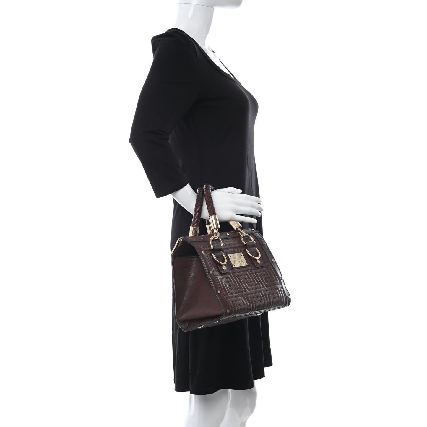 Nappa Barocco Couture Bag Brown