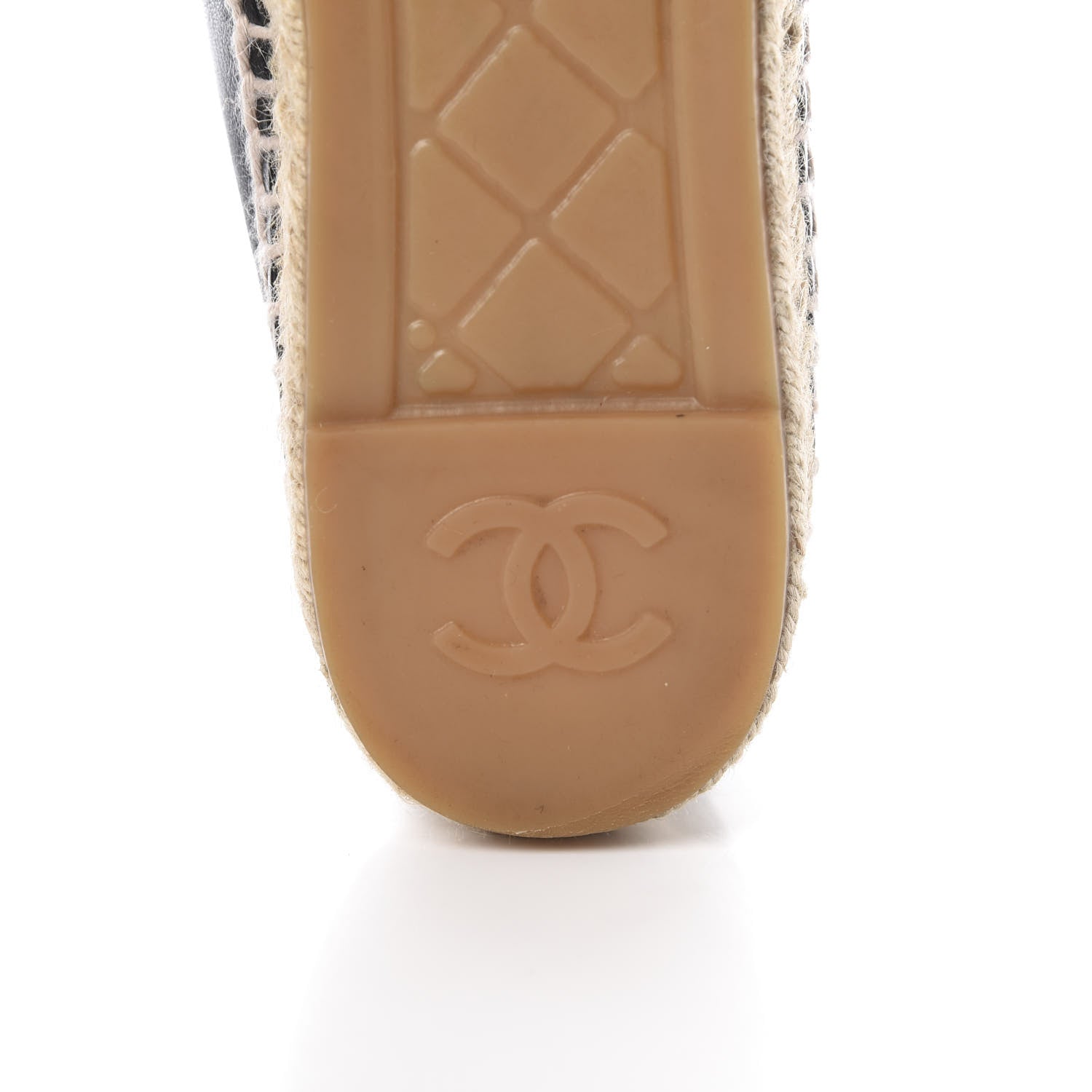 Chanel Lambskin CC Espadrilles 39 Black 8 of 12