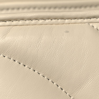 Gucci Nappa Matelasse Double G Studs Small Torchon GG Marmont Shoulder Bag Mystic White 11 of 11