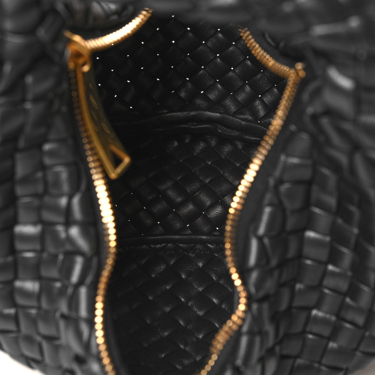 Lambskin Intrecciato Mini Padded Jodie Black