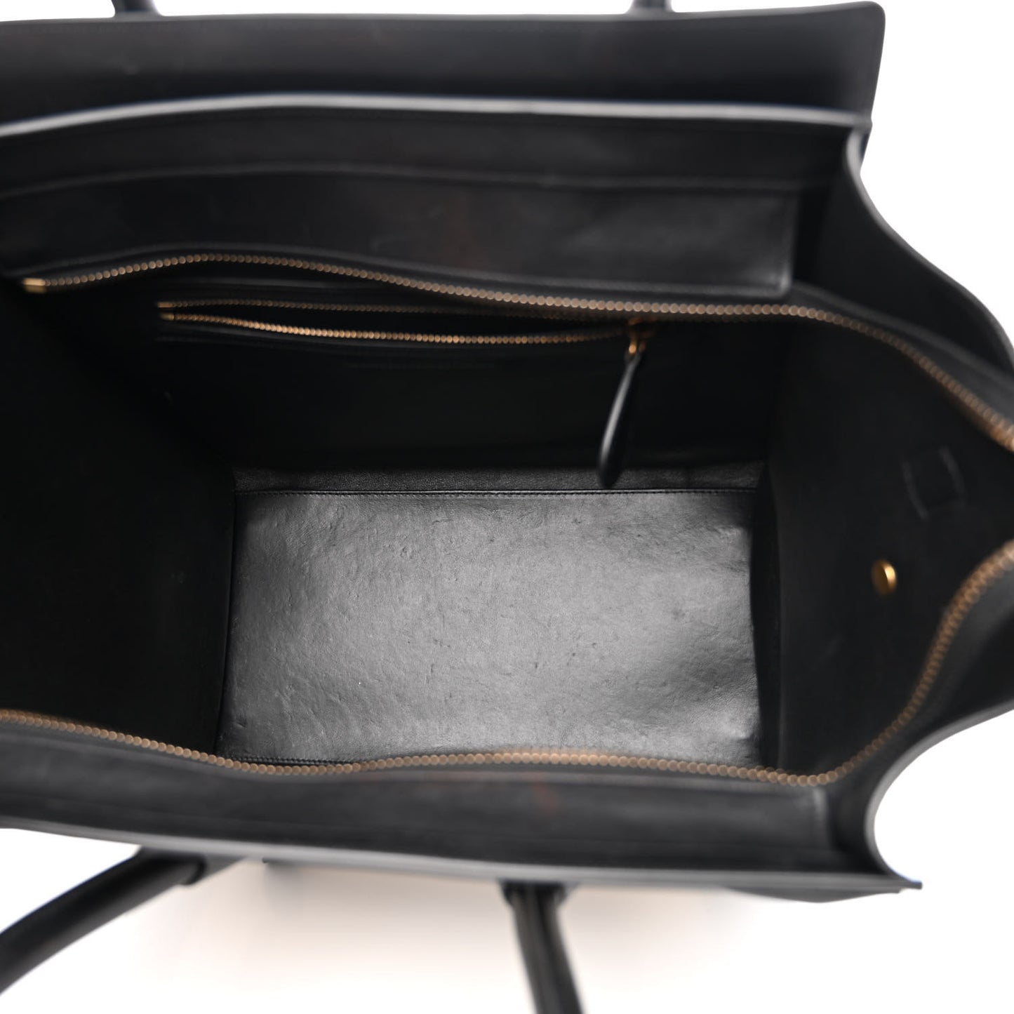 Baby Grained Calfskin Tri-Color Mini Luggage White Liquorice